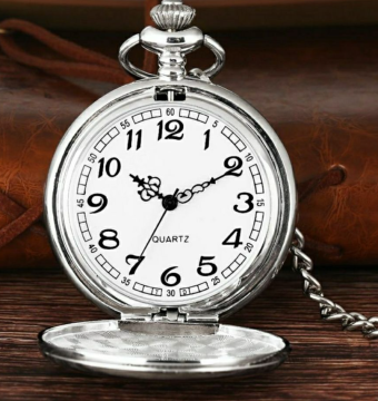 Classic Movie Theme Pocket Watch chain Quartz Pocket Watch Necklace Mens Womens Gift