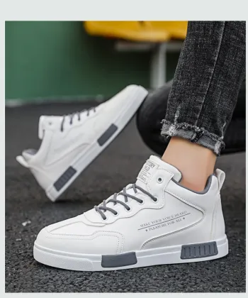 XY New Men's Heightening Casual Leather Shoes for Autumn Business Wear