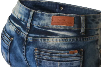 Elastic Roll Edge Hot Pants Ripped Denim Shorts Women Jeans
