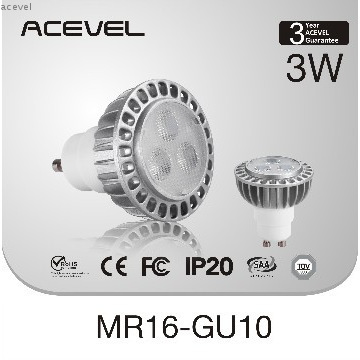 3W LED spot light MR16 GU10