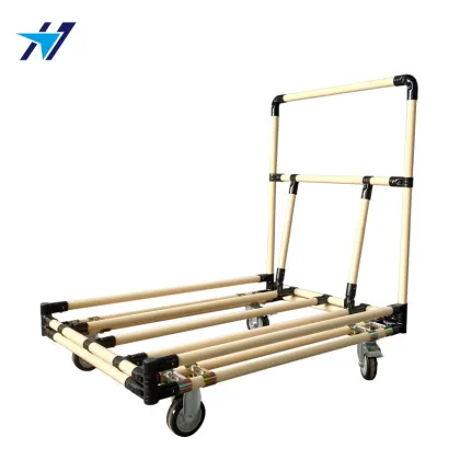 Workshop lean tube flatbed trolley