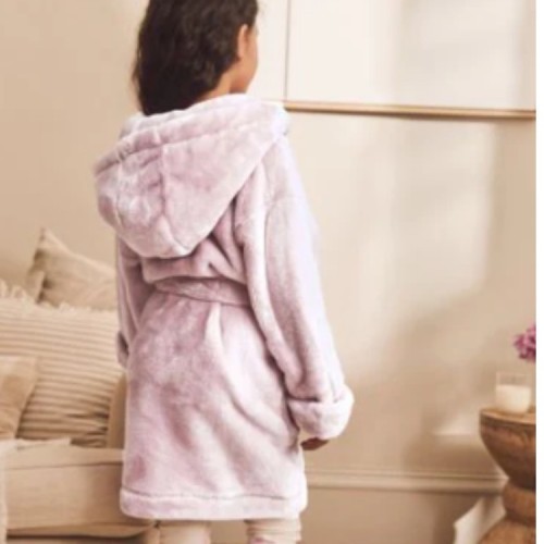 Custom kids fleece bathrobe