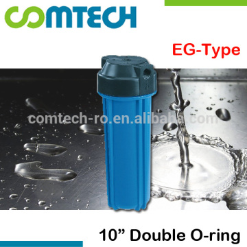 10 Inch RO System Water Filter Cartridge Housing < Double O-Ring>