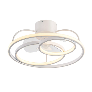 Smart Circle Shaped Ceiling Fan with LED Light and Mobile Remote Control
