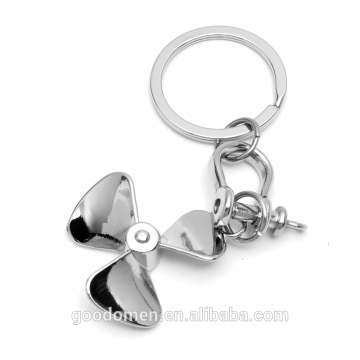 Hot sale souvenir keychain custom metal electric fan keychain wholesale