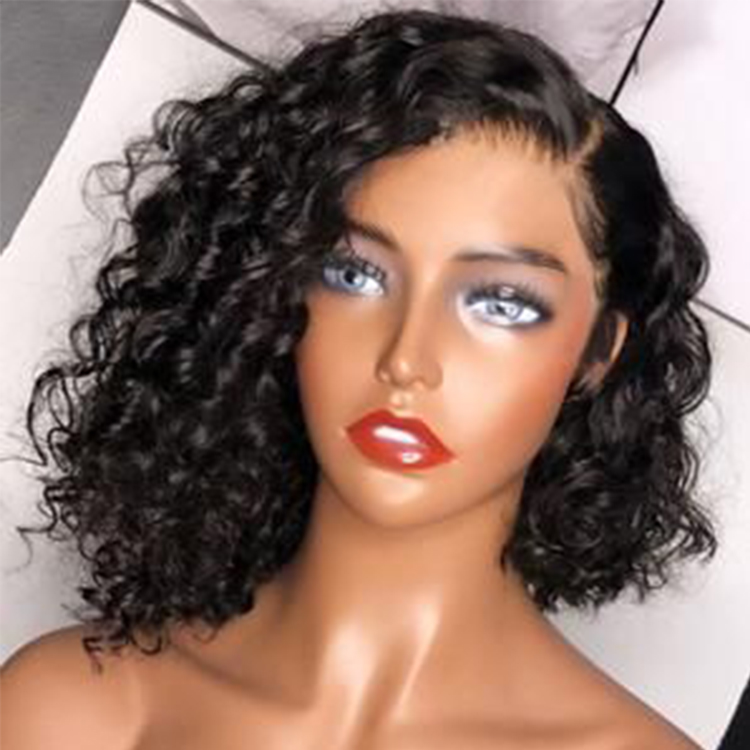 Short Bob Wigs De gashi Kinky Curly gashi gashi