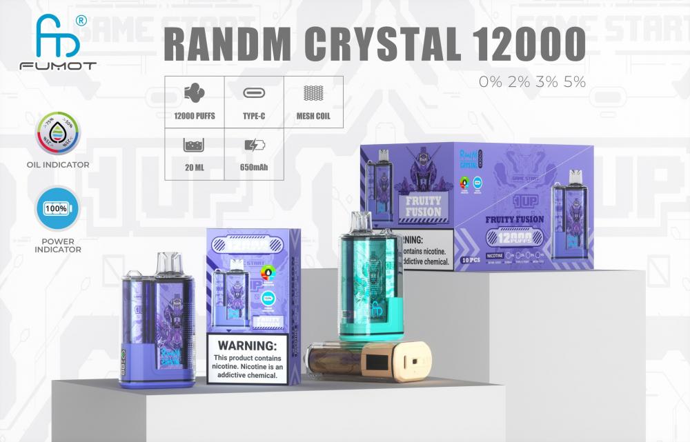 Перезаряжаемый одноразовый Fumot Randm Crystal 12KPuff