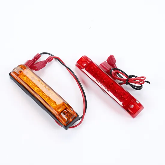 6 LED Truck Trailer Red Amber Light - Front Rear Marker & Clearance Indicator for Car Bus Van Caravan Boat