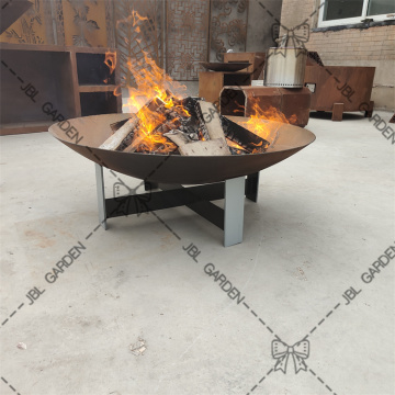 Wholesale Garden Corten Steel Vertical Ball Fire Pit