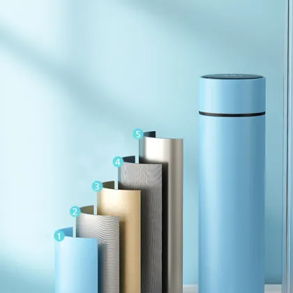 Smart Insulated Cup with Temperature Display, 500ml, Stainless Steel Vacuum Flask