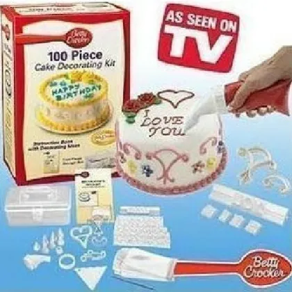Betty Crocker 100pcs Cake Decorating Kit with Electric Cream Pen
