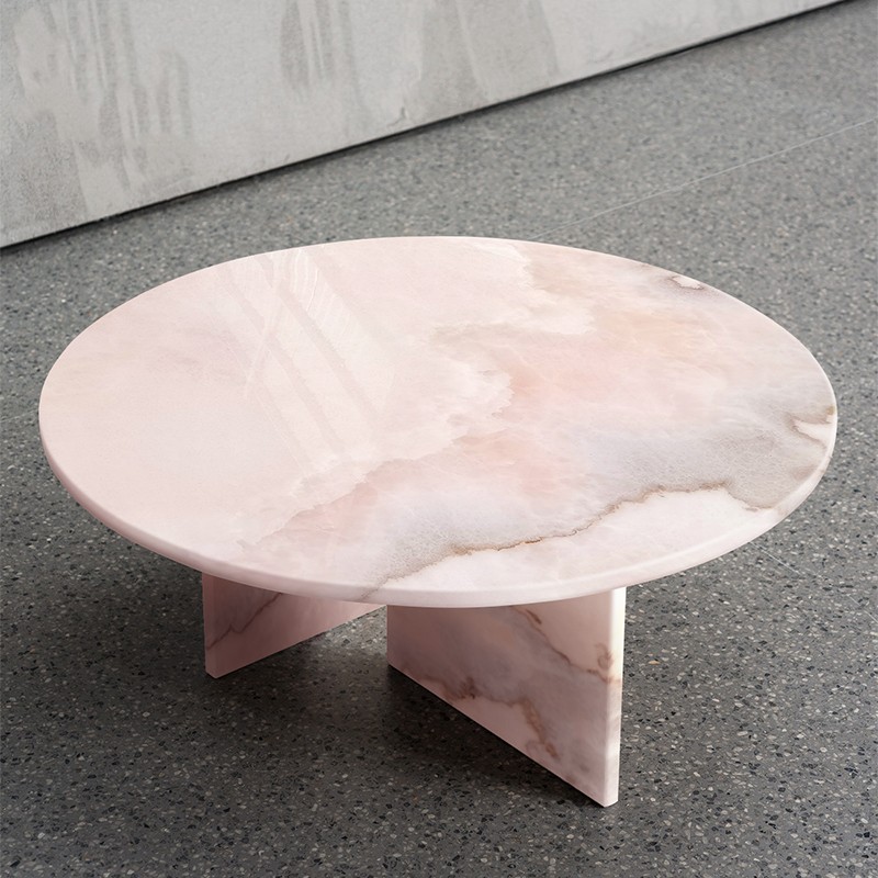 Luxus Brasilien rosa Jade -Tisch