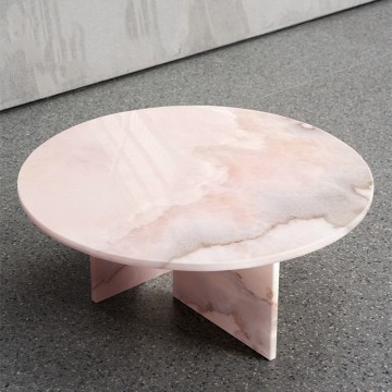 Table de jade rose du Brésil de luxe