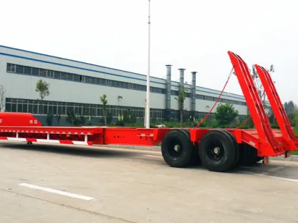 3-Axle HUAYUDA ZXG9330TDPB Lowboy Semi-Trailers: 24 Ton Loading Capacity