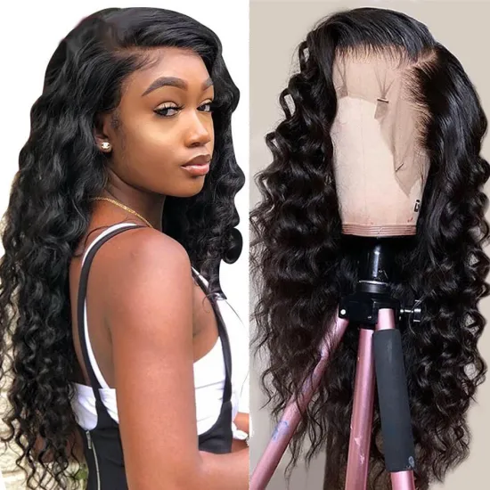 Wholesale Brazilian Virgin Human Hair Extension Hd Full Lace Front Wig Cheap Transparent Gluueless Lace Frontal Wig For Women