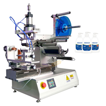 Semi-Automatic High Quality Small Bench-Top Manual Round Bottle/Can Label Machine with Print Date Coder