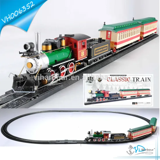Speed Control Electric Christmas Plastic Train Set Toys for Kids