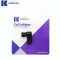 Black CO2 cylinder adapter connector card-packed