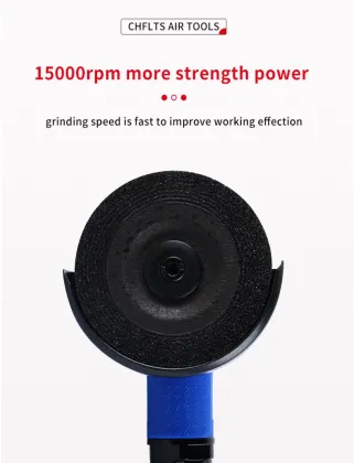 AG-491 Blue Pneumatic 4" 13,500 RPM Air Angle Grinder