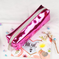 Glitter TPU Girls School Supplies Laser clear transparent colorful pencil case