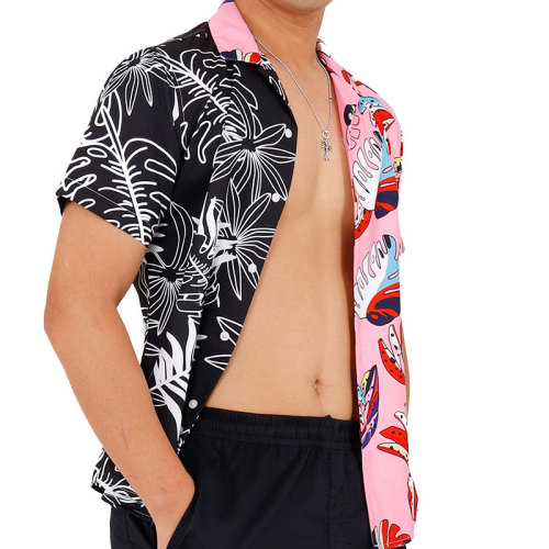 Kundenspezifische hawaiianische Button-Hemd für Männer