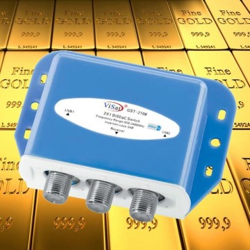 Outdoor 2x1 DiSEqC Switch with low insertion loss