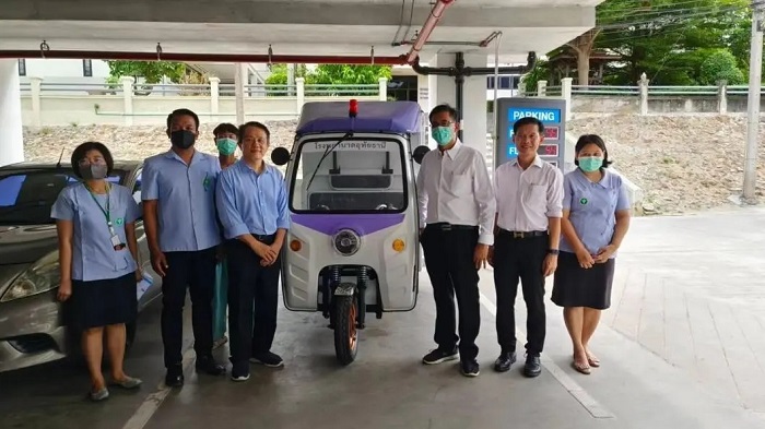 A Foreign Hospital Purchased Electric Tricycle In Bulk From The Overseas Dealer Of Zonglong Tricycle Motorcycle