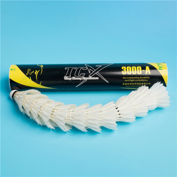TCX BRAND TCX3000: Top-Quality Water Duck Feather Badminton Shuttlecock Popular in India