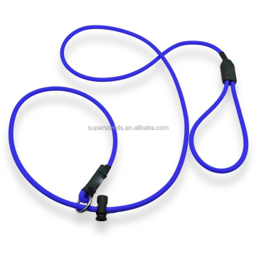 PVC Waterproof Dog Slip Lead - Customizable Diameter, Soft & Durable with Spring Clasp