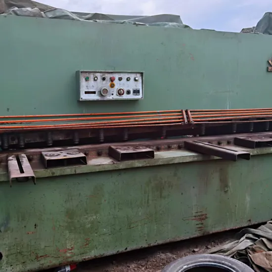 Used Manual Steel Sheet Metal Shearing and Plate Cutting Machine