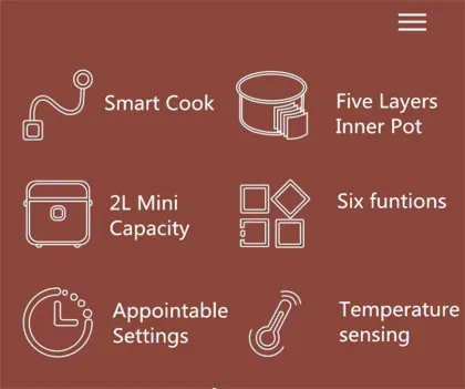 Electric Mini Low Sugar Rice Cooker
