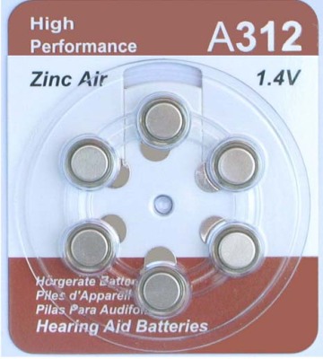 A312 Hearing Aid Zinc-air Batteries