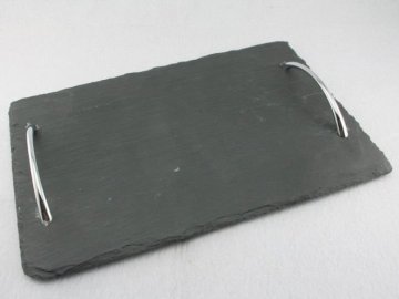 Slate serving tray with handle 30611