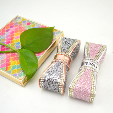 Luxury Pearl Jewelry Bowknot Pink Gray Lipstick Tube Packaging 12.1mm