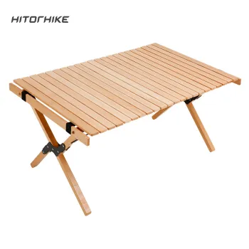 Wholesale Beech Wooden Folding Table for Camping and Outdoor Use