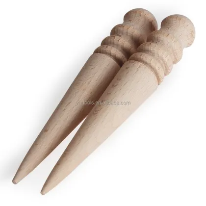 YIFENG Multi-Size Round Wood Leather Burnisher - Leather Edge Polishing Tool