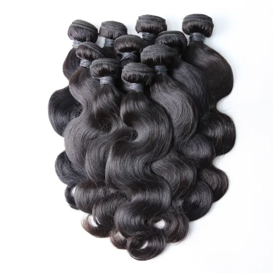 10A Unprocessed Raw Indian Hair Double Drawn Raw Indian Hair Bundle Vendor High Quality Raw virgin hair bundles with closure