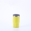Double lid portable cold coffee cup