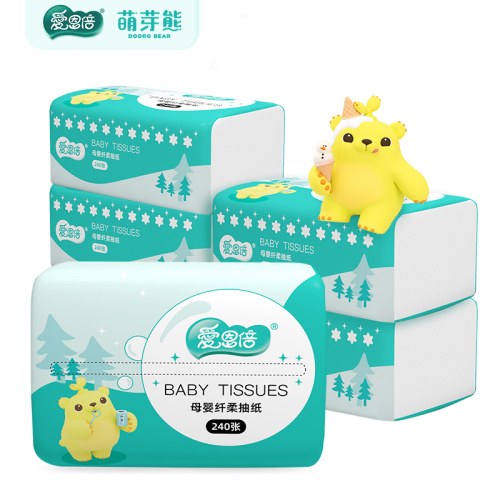 Baby Wood Pulp Facial Tissue Paper