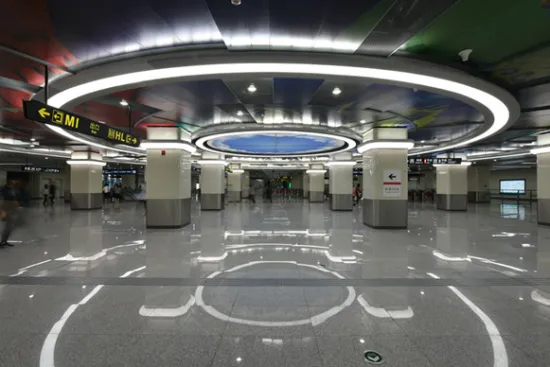 Subway lobby LED light customization