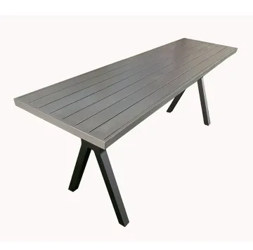 Luxury Outdoor Wood Rectangle Garden Table Teak Living Room Furniture