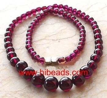 genuine tower garnet gemstone jeweley necklace GN0392