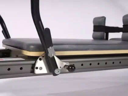 Adjustable Aluminum Pilates Reformer with Tower and Sitting Track