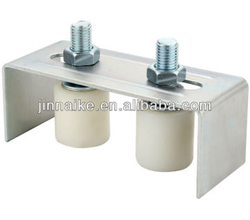 white roller yellow galvanized upper guide nylon roller bracket