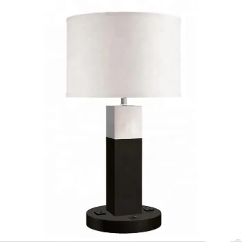 UL CUL Listed Delta Hotel Lamp - Bedside Fabric Table Lamps for Bedroom Home Decor