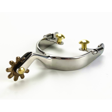 Decorative Horse Spur With Brass Rowel & Buttons