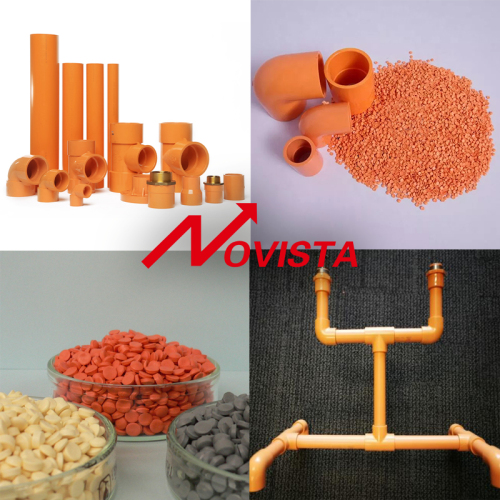 high quality more affordable CPVC COMPOUND for extrusion or injection pipe and fittings in powders or granules form