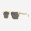 Pilot Square Acetate Unisex Sunglasses