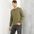 Mens Casual Semi Placket Long Sleeve T-Shirts