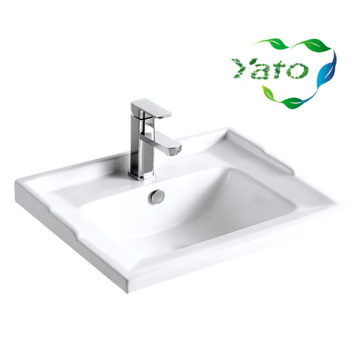 Ceramic design bathroom sanitary wares/lavatory bowl/installing bathroom basin YB-695 YATO